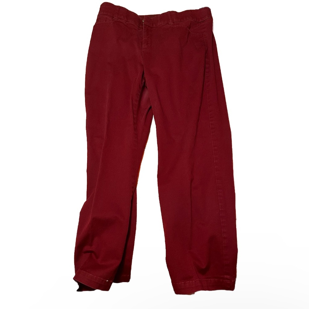 JM Collection - PETITE Red Pants